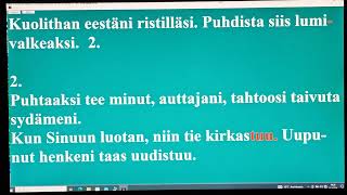 Puhtaaksi Herra Sä (karaoke)