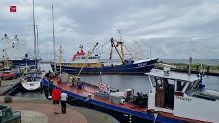 Kotter blokkeert haveningang van Urk uit onvrede over politieoptreden