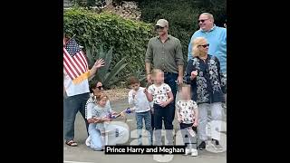Video has emerged of Meghan Markle and Princess Lilibeth at the Montecito parade #shorts