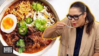 The Mexican Ramen Noodles you didn't know you needed | Birria ramen noodles | Marion's Kitchen