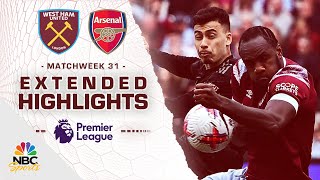 West Ham United v. Arsenal | PREMIER LEAGUE HIGHLIGHTS | 4/16/2023 | NBC Sports