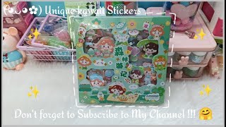 (⁠◕⁠ᴗ⁠◕⁠✿⁠) Unique 3D Kawaii Stickers 🥰 *Stickers never seen before 😱* #asmr #artisticmanni