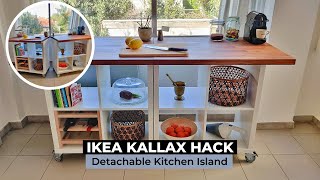 IKEA KALLAX KITCHEN ISLAND HACK │TRANSFORMING AN IKEA KALLAX SHELVING UNIT INTO A DIY KITCHEN ISLAND