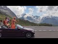 Harinama Ruci. No Rush. Swiss Alps cabrio ride