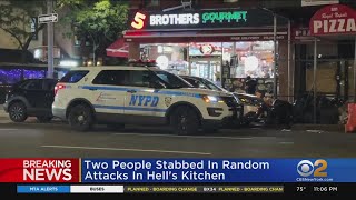 2 people stabbed in random attacks in Hell's Kitchen