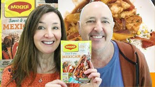 Cooking Maggi Mexican Chicken Meal Packet mix Taste Test