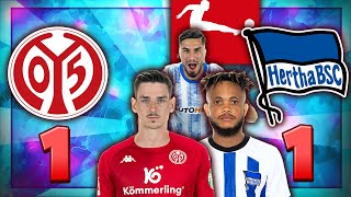 😡😡 1. FSV Mainz 05 - Hertha BSC 1:1 | Bundesliga Mainz Hertha Highlights Analyse + Spielernoten