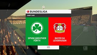 ⚽🇩🇪 Greuther   Furth   vs 🇩🇪 Bayer leverkusen    ⚽ | 🏆 🇩🇪 BUNDESLIGA    (23/04/2022) 🎮 FIFA 21