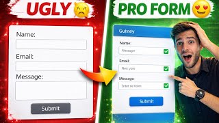 HTML Form Validation & Styling 🔥 | Make Professional Forms | Beginner Tutorial