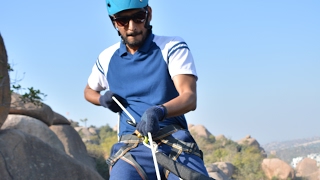 Rappelling \u0026 Rock Climbing at Khajaguda Hyderabad with GHAC