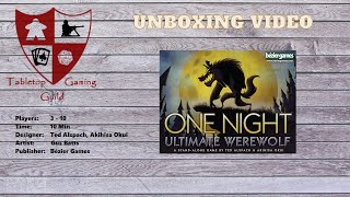 One Night Ultimate Werewolf Board Game Unboxing