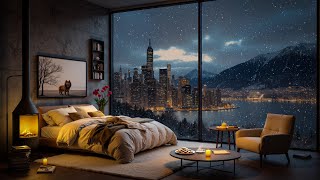 Smooth Jazz Vibes By The Cozy Winter Fireside | Soothing Jazz To Help You Focus On Study And Work