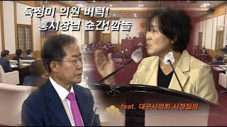 천하의 홍준표 시장 입막는 육정미 대구시의원ㅣTBC뉴스