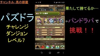 【パズドラ】チャレンジダンジョンレベル7に挑戦！！