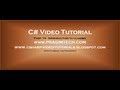 Part 19 - C# Tutorial - Introduction to classes.avi