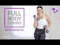 35 Minute Full Body Combo Workout with Weights:  Dumbbell/Kettlebell Home Workout