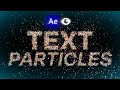 Text Particles Animation with Particular in 8mins | Adobe After Effects Tutorial
