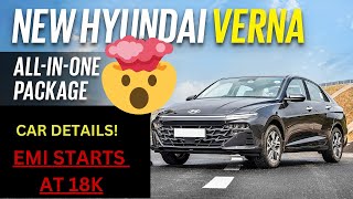 New Hyundai Verna 🔥😎 | EMI Details | All Car Details |🚨