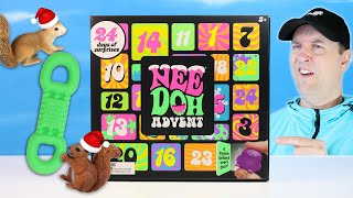 NeeDoh Advent Calendar 2024 A Squish Behind Every Door Opening Review