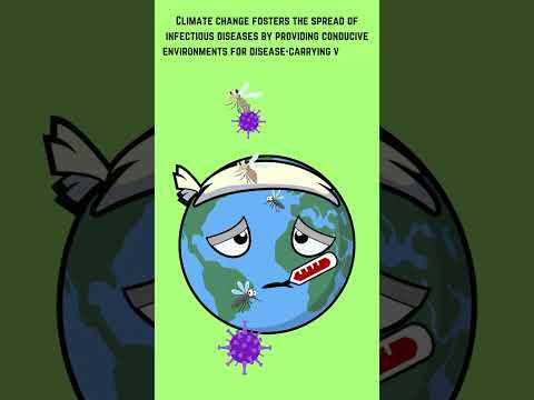 Connecting the dots: climate change and infectious diseases #animation #cartoon #climatechange