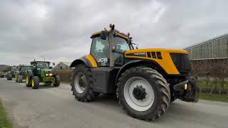 Knaresborough YFC Tractor Run 2022/383 tractors-all shapes and sizes setting off from Harrogate 🚜