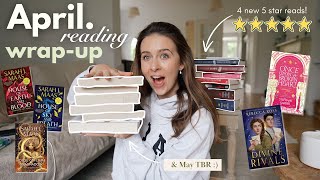 april reading wrap up and may tbr 📖🧸☕ (new 5 star reads, DNFs and new releases!)