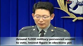 〔2016總統大選〕國軍約五千多人無法投票 5,000 military personnel will not be able to vote on Election Day—宏觀英語新聞