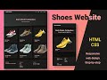 Modern Responsive Shoes Website Design Tutorial (HTML/CSS Only!) mzcode01 #coding #website #css