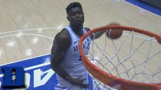 Zion Williamson Delivers Steal & Windmill Dunk for Duke