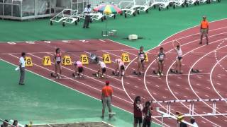 2015年愛知県陸上選手権 女子100mH準決勝2組