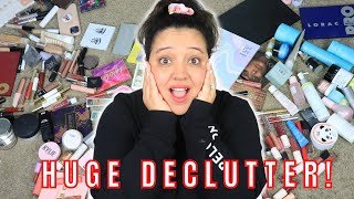 HUGE MAKEUP DECLUTTER 2022! | CLEANING OUT MY MAKEUP COLLECTION!