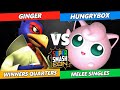 SSC 2022 Winners Quarters  - Ginger (Falco) Vs. Hungrybox (Jigglypuff) Smash Melee Tournament