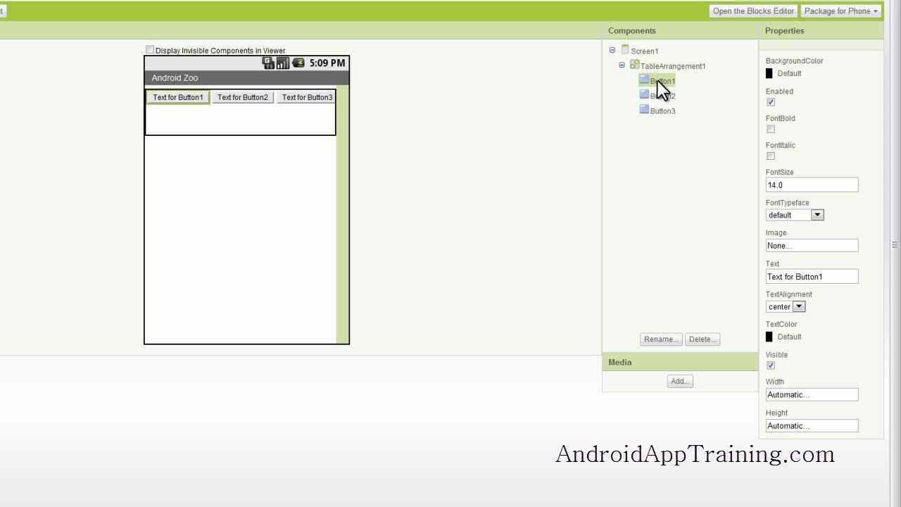 App Inventor 2 Tutorial App Inventor How To Add Buttons And Images