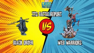 Web Warriors VS Black Order | Marvel Crisis Protocol Battle Report | Tabletop Simulator|