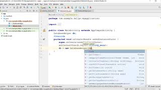 Insert data into table | Sqlite database | Android Studio