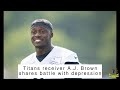 Titans receiver A.J. Brown shares battle with depression