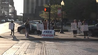 Downtown Tyler hosts two protests for separate causes