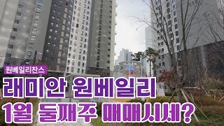 1월2주차) 래미안원베일리 매매가격 평형별 정리. 매매관심있는분들은 연락주세요~