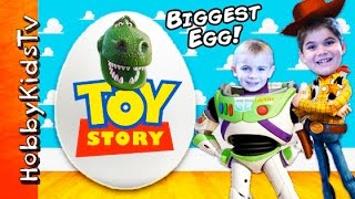 Giant TOY STORY Surprise Eggs with HobbyKidsTV