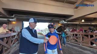 G3 Mineshaft Stakes post race interview with jockey Jose Ortiz - Hall of Fame