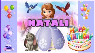 Canción feliz cumpleaños NATALI con la Princesa SOFÍA