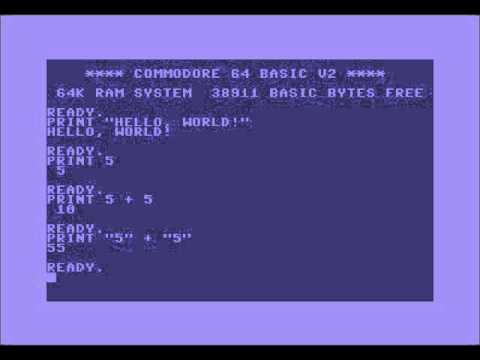 Commodore Basic Tutorial 1 Writing Running Saving And Loading Code