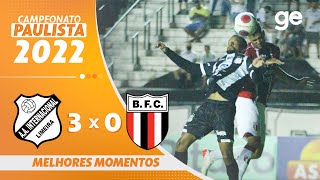 INTER DE LIMEIRA 3 X 0 BOTAFOGO-SP | MELHORES MOMENTOS | 4ª RODADA PAULISTA 2022 | ge.globo