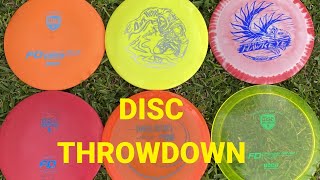 Disc Throwdown 6 - Discmania Original FD and New FD vs Innova Hawkeye and Dark Rebel Fairway Discs!