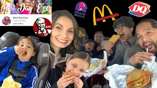 Ordering What the Person in Front of Us Ordered PART 2 || Canada and USA DRIVETHRU Collab