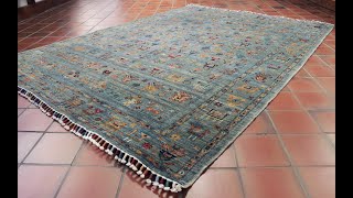 308213 Fine Afghan Samarkand rug walkaround