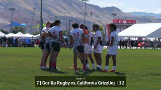 Gorilla Rugby vs  California Grizzlies, U18 Elite, NAI Salt Lake 7's 2023