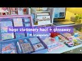 🌷a huge stationery haul ft. @stamprints + international giveaway