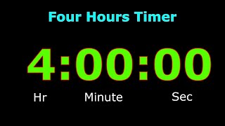 4 Hours Timer | Digital Clock | 4 (Four) Hours Alarm | 4 Hours Countdown | 240 Minutes Timer /Alarm