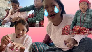 “CUTTING FINGER “😭 Prank On My Family || Doro Pitai Khaeyo 😒|| #punvlogs